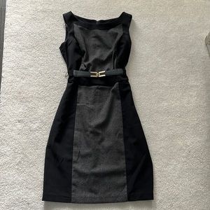 Black Dress with Gold belt